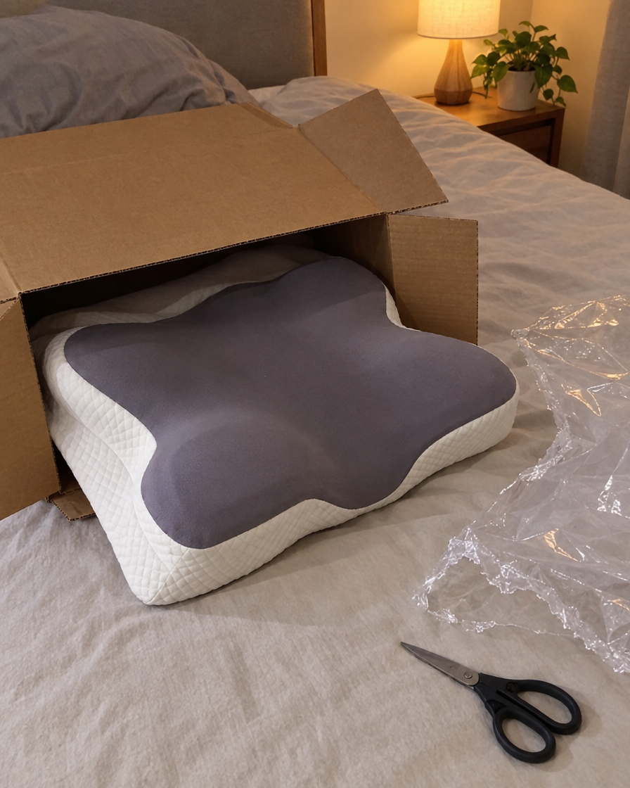 Unboxing the butterfly pillow